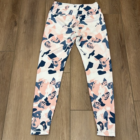 Cleo Harper Havana Leggings Size Medium White Pink Blue Multicolor - Picture 13 of 13